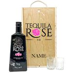 Personalised Tequila Rose Strawberry Liqueur Gift Set with Shot Glasses - 70cl - Birthday gifts for her, Womens Gift Sets, Alcohol Gift Set, Alcohol Gifts, Gift Hampers for Women, Birthday Hamper