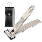 VOGARB 360° Rotating Nail Clippers for Seniors, Long Handle Effortless Fingernail Clippers for Men and Women, Ergonomic Grip Heavy Duty Toenail Clippers for Thick Nails with Case