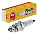 NGK Motorcycle Spark Plug BPR7HS-10, Set of 4, Copper Core, 0.030 inches Gap Size