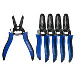 KAIHAOWIN 5 Pack Wire Stripper and Cutter with Safety Lock and Spring Loaded Professional Stripping Pliers Electrican Tool Small Gauge for 10-22 AWG Stranded Wire