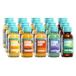 Unrooted Functional Shots Multipack - 3x Mighty Ginger, 2x Punchy Turmeric, 2x Apple Cider Vinegar, 3x Original Baobab, 2x CBD 20mg, 12 x 60ml Bottles