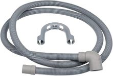 FIND A SPARE Universal Washing Machine and Dishwasher Replacement Drain Waste Outlet Pipe Hose and Hook Kit - 20mm and 30mm Bent End Fitting with 2 Metre Length Pipe (2m)