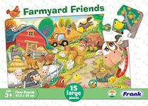 Frank Farmyard Friends Floor Puzzle (15 Pieces) | Fun & Educational Toy for Kids 3+ Year Old | Enhances Imagination, Coordination, and Patience - for Focus and Memory - 15207