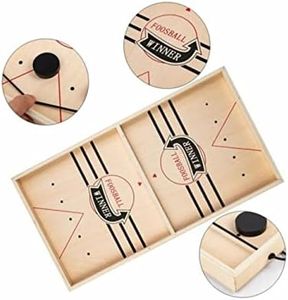 Fast Paced Sling Puck Game Family Winner Table Game - Wood Large Size