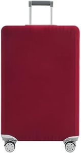 Travelkin Luggage Cover Washable Suitcase Cover Suitcase Protector Anti-scratch Suitcase cover Fits 18-32 Inch Luggage, 1-Wine Red, XL(29-32inch suitcase)