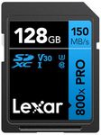 Lexar 128GB High-Performance 800x PRO SDXC UHS-I Memory Card, C10, U3, V30, 4K UHD Video, Up to 150MB/s Read, for Point-and-Shoot & Mid-Range DSLR Cameras, HD Camcorders (LSD0800P128G-BNNNU)