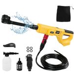 Cordless Pressure Washer for DeWalt 20V Battery, 21000RPM 1000 PSI Portable Handheld Power Washer with 6-in-1 Nozzle for Cleaning Car Floors Fences Walls (without Battery)