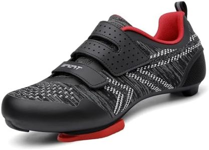 ULTIANT Cycling Shoes Mens Womens Compatible with Peloton Indoor Riding Shoes Road Bicycle Shoes with Look SPD SL Delta Cleats Outdoor Pedal Bike Shoes(Black,37)