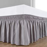 YRM Bedding's Microfibre 600 TC Bed Skirt (Light Grey_King)