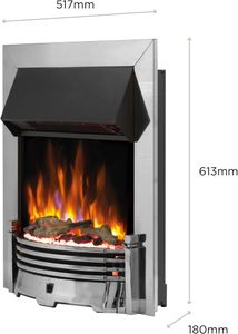 Dimplex Helmsdale Electric Fire – Chrome Finish