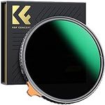 K&F Concept 52mm Putter Variable ND Filter ND2-ND400 (1-9 Stops) 28 Multi-Layer Coatings Import AGC Glass Adjustable Neutral Density Filter for Camera Lens (Nano-X Series)