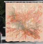 Ambesonne Peach Shower Curtain, Wat