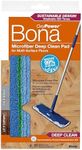 Bona Microfibre Deep Clean Pad with PowerLoop® Technology, Machine Washable, with Velcro for attaching to Bona Mop