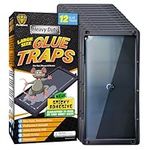 PESTQUEST 12 Pack Glue Mouse Traps 