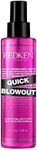 Redken Quick Blowout Heat Protection Spray for All Hair Types | Reduces blow dry time | Blowdry spray,125ml.