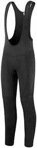 Przewalski Men's Thermal Cycling Bib Tights 4D Padded Bike Pants Compression Bicycle Leggings, Classic Series, Mens, Black, Waist 34" - 35.5", L