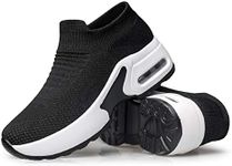 AFB Sneakers Shoes Women Sip On Walking Shoes Lightweight Black White 7