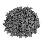 Stanbroil 10 Pounds Black Lava Rock Granules, Decorative Landscaping for Fire Bowls, Fire Pits, Gas Log Sets, Indoor or Outdoor Fireplaces (1-2 CM)