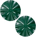 Erva Hanging Squirrel Baffles, Galvanized, Green, 2 Pack