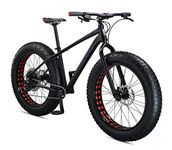 Mongoose Argus Sport Fat Tire Mountain Bike, 17-Inch/Medium Tectonic T2 Aluminum Frame with Internal Cable Routing, 10-Speed Shimano Deore Drivetrain, Hydraulic Disc Brakes, and 26-Inch Wheels, Black