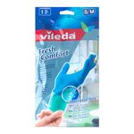 Vileda Fresh Comfort Latex Gloves, Small/Medium (Pack of 12)