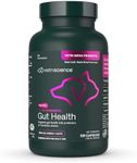 VetriScience Extra Strength Gut Health Easy-Open Capsules, Probiotic & Prebiotic Digestive Supplement for Dogs & Cats, Digestion, Gas & Diarrhea, Immune Support, 7.5 Billion CFU Per Capsule, 120 Count