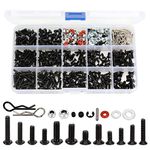 INJORA 600PCS RC Screws Kit, Screw Assortment Kit with Case, RC Car Repair Tool Kit Hardware Fastener for Traxxas Axial Arrma Redcat Racing 1/8 1/10 1/12 1/16 Scale RC Cars Trucks Crawler