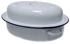 Falcon Enamel Oval Roaster 26cm Dish Casserole Dinner Lunch Party Serving Pan Oven Safe Cookwear