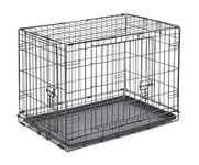 New World Pet Products Folding Metal Dog Crate; Double Door 30"