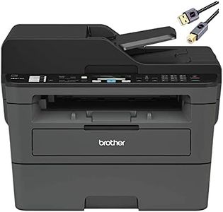 Brother L-2710DW Series Compact Monochrome All-in-One Laser Printer I Print Copy Scan Fax I Wireless I Mobile Printing I Auto 2-Sided Printing I ADF I 32 ppm I ADF + Printer Cable