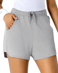 Leapstride Running Shorts for Women Athletic Lightweight Shorts-Gym Workout Hiking Active Casual with Pockets