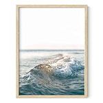 HAUS AND HUES Ocean Wall Art and Wave Poster - Ocean Wave Posters and Beach Art | Ocean Posters Wave Poster and Ocean Wall Decor Beachy Decorations Home Decor Waves Poster| UNFRAMED 12"x16"