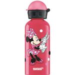 SIGG - Aluminium Kids Water Bottle - KBT Disney Minnie Mouse - Leakproof - Lightweight - BPA Free - Climate Neutral Certified - Pink - 0.4L