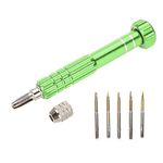 Screwdriver Set, 5-Bit Precision Screwdriver Cable Glasses for Phone Watch Repair Tool Kit Professional Repair Tool Kit for Watch Repair Eyewear Repair Jewelery Repair Work Electronics (Green)