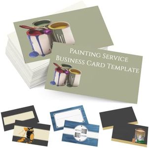 Custom Business Cards Personalized Business Cards for Small Business 300gsm Matte Paper Front & Back Sides Printed 3.5" x 2" - Painting Service Template
