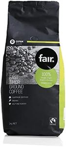 Oxfam fair Coffee Ground Fairtrade Organic East Timor 1kg