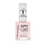 Rimmel Super Gel, 91 English Rose, Long-Lasting Nail Polish, Glazed Finish, Easy Application, Gel-like Manicure, Chip Resistant, Clean Formula, 12ml