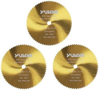 3 Inch HSS Circular Saw Blade, 100-Tooth Cutting Disc with 3/8 Inch Arbor, for Cutting Wood Plastic Thin Metal (3pcs)