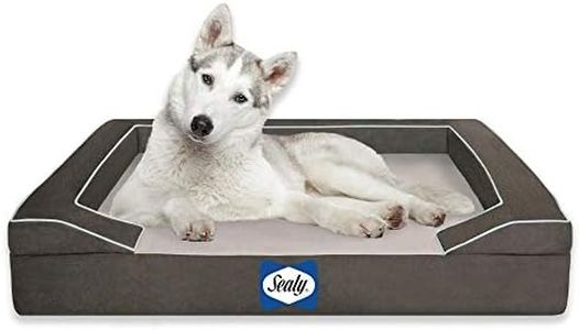 Sealy Dog Bed with Quad Layer Technology, Large, Modern Gray