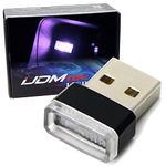 iJDMTOY (1) Purple Magenta USB Plug-In Miniature LED Car Interior Ambient Lighting Kit