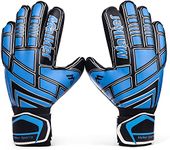 Malker Goalie Gloves Goalkeeper Gloves with Fingersave and Double Wrist Protection, Strong Grip Goalkeeper Gloves for Youth&Adult