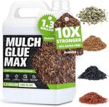 Rock & Mulch Glue 166OZ, Ultra-Stick Rock Glue for Landscaping, Gravel Binder Non-Toxic Rubber Mulch Lock Adhesive, Heavy Rain & Windproof for Gardens, Pea Gravel Stabilizer, Lasts up to 2 Year