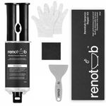 Renotub Premium Enamel Repair Filler Kit White 50ml For Ceramic Porcelain Bath, Sink, Tub, Toilet, Shower Tray & Fibreglass - Chip & Pedestal Crack Hole Scratch Repair