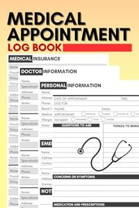 Medical Appointment Log Book: Cute Record book Gift for Any Patient to Organize and Keep Track of Medical Appointments