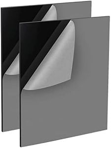 QEEYON 2 Pezzi Pannello in Acrilico Nero, Fogli di Acrilico 2mm,Tavole di Plastica Acrilico da per Cornice Pannelli per Cornici Fotografiche, Esposizioni di Progetti, Pittura(42 x 29.7 cm)