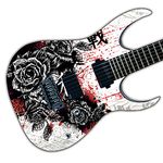 DesignDivil Guitar, Bass or Acoustic Skin Wrap Laminated Vinyl Decal Sticker The Black Rose GS81, Mixed, 24''x16'' (60cmx40cm)