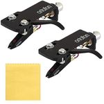 Ortofon OM Pro S Premounted DJ Cartridge on SH-4 Headshell 2-PACK Bundle with Liquid Audio Polishing Cloth