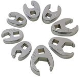 Sunex Tools 9708 3/8-Inch Drive Fractional Crowfoot Flare Nut Wrench Set, 3/8-Inch - 7/8-Inch, Fully Polished, 8-Piece