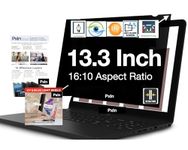 PxIn 13.3 Inch (16:10) Privacy Screen Filter - No Eye Strain | Anti Blue Light + Anti Glare | No Dry Eyes | Privacy Screen Protector