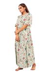 Jaipur Export Quality Hand Block Guarantee Colour 100% Pure Cotton Kaftan Ladies Caftan Kurti Tops Free Size Bohemian Women Night Combo Casual Maxi Plus Size Women's Long Dress (Multi 4, Cotton)